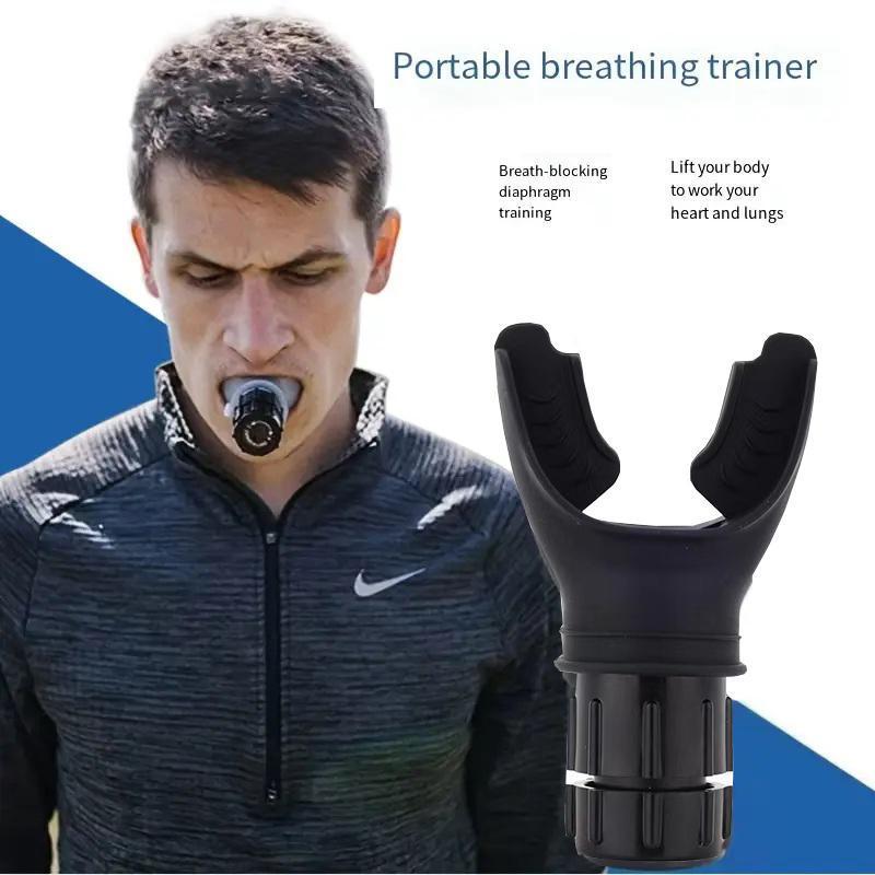 Breathing Exercise Tool for Lungs Portable Adjustable Resistance Lung Exerciser Targeted Lung Capacity Abdominal Breathing Trainer Fitness Trainer Accessories for Gym Workout Use