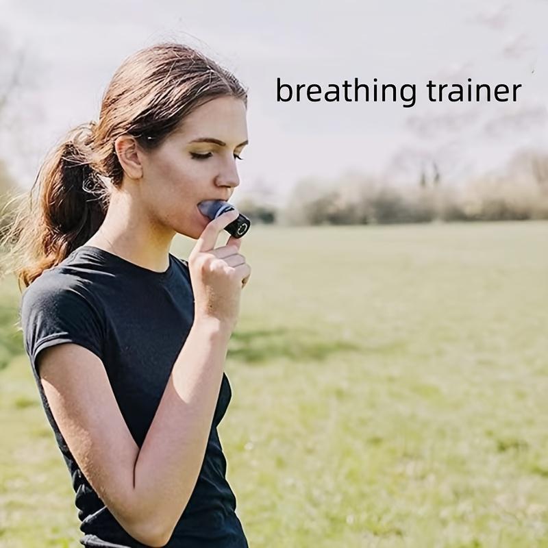 Breathing Exercise Tool for Lungs Portable Adjustable Resistance Lung Exerciser Targeted Lung Capacity Abdominal Breathing Trainer Fitness Trainer Accessories for Gym Workout Use